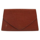 LOUIS VUITTON Epi Art Deco Clutch Bag Brown M52633 LV Auth BA12156-13