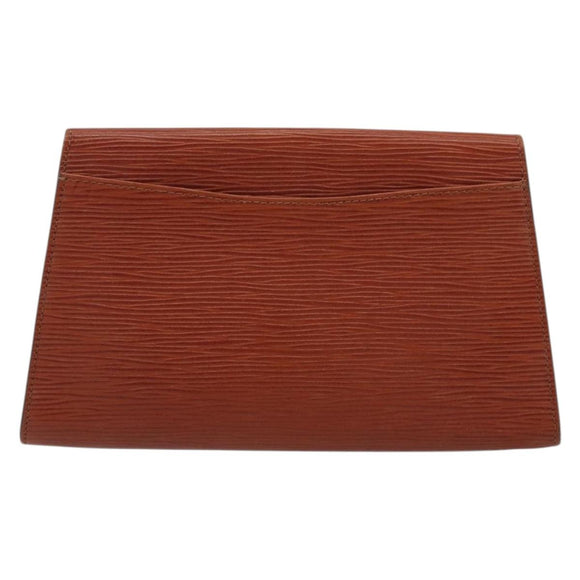 LOUIS VUITTON Epi Art Deco Clutch Bag Brown M52633 LV Auth BA12156