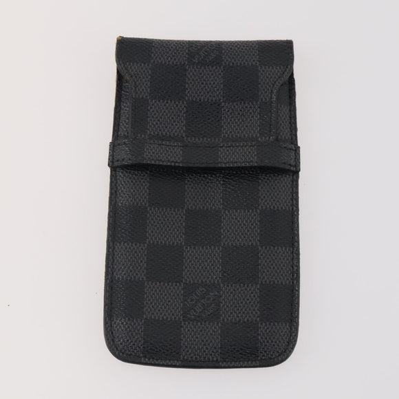 LOUIS VUITTON Monogram Damier Graphite Clutch Bag 3 Set LV Auth BA12165