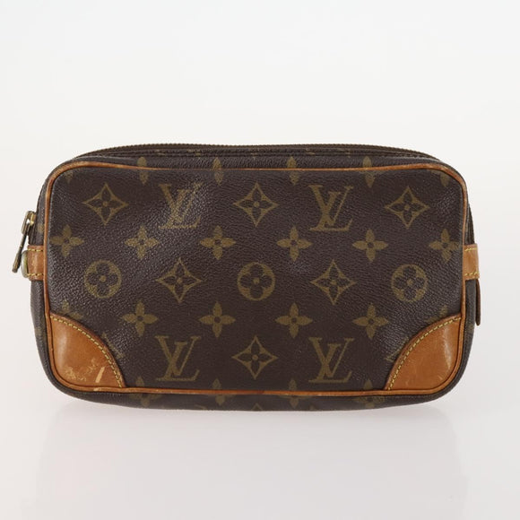 LOUIS VUITTON Monogram Damier Graphite Clutch Bag 3 Set LV Auth BA12165