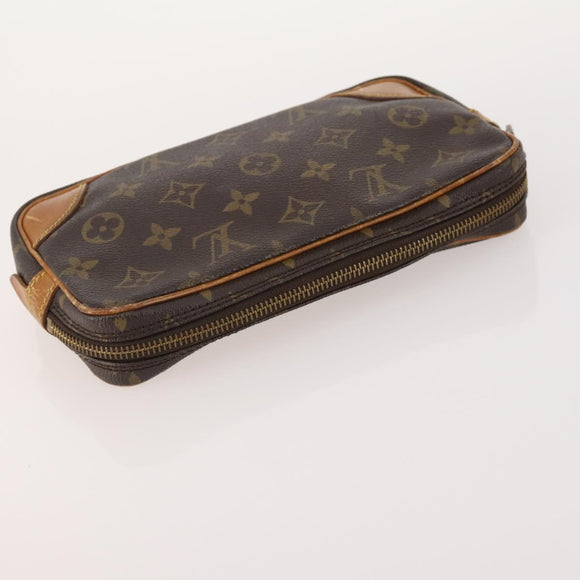 LOUIS VUITTON Monogram Damier Graphite Clutch Bag 3 Set LV Auth BA12165