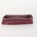 CARTIER Shoulder Bag Leather 2 Set Bordeaux Auth BA12166-6