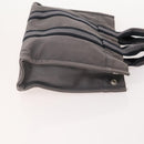 HERMES Fourre Tout PM Hand Bag Canvas 2 Set Gray Bordeaux Auth BA12167-4