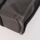HERMES Fourre Tout PM Hand Bag Canvas 2 Set Gray Bordeaux Auth BA12167-8