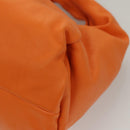BOTTEGA VENETA Shoulder Bag Leather Orange Auth BA1216AM-16