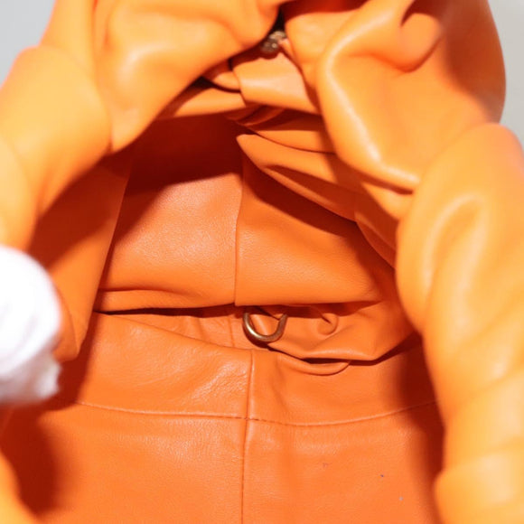 BOTTEGA VENETA Shoulder Bag Leather Orange Auth BA1216AM