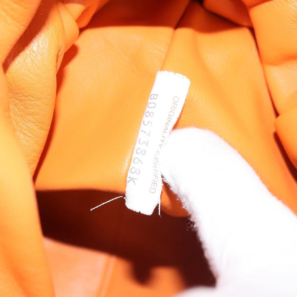 BOTTEGA VENETA Shoulder Bag Leather Orange Auth BA1216AM