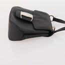 Salvatore Ferragamo Shoulder Bag Canvas Leather 2 Set Black Auth BA12171-12