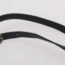 Salvatore Ferragamo Shoulder Bag Canvas Leather 2 Set Black Auth BA12171-14