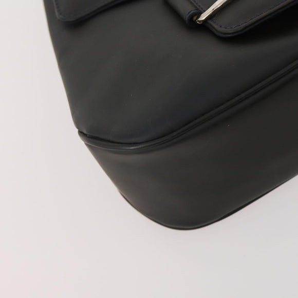 Salvatore Ferragamo Shoulder Bag Canvas Leather 2 Set Black Auth BA12171