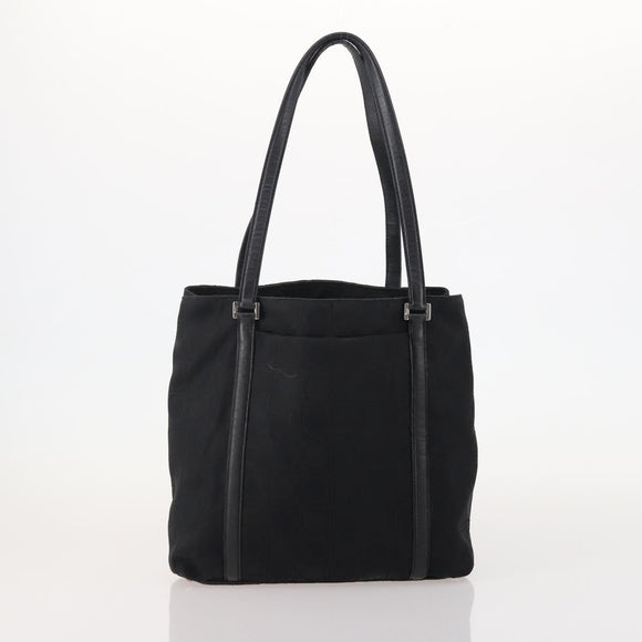 Salvatore Ferragamo Shoulder Bag Canvas Leather 2 Set Black Auth BA12171