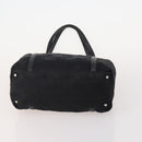 Salvatore Ferragamo Shoulder Bag Canvas Leather 2 Set Black Auth BA12171-7