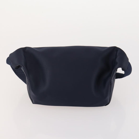 VALENTINO Shoulder Bag Nylon Suede Leather 2 Set Black Navy Auth BA12172