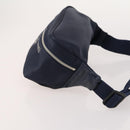 VALENTINO Shoulder Bag Nylon Suede Leather 2 Set Black Navy Auth BA12172-12
