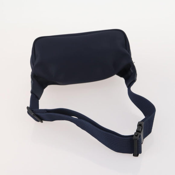 VALENTINO Shoulder Bag Nylon Suede Leather 2 Set Black Navy Auth BA12172