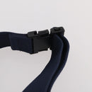 VALENTINO Shoulder Bag Nylon Suede Leather 2 Set Black Navy Auth BA12172-14