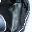 VALENTINO Shoulder Bag Nylon Suede Leather 2 Set Black Navy Auth BA12172-17