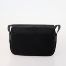 VALENTINO Shoulder Bag Nylon Suede Leather 2 Set Black Navy Auth BA12172-3