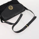 VALENTINO Shoulder Bag Nylon Suede Leather 2 Set Black Navy Auth BA12172-5