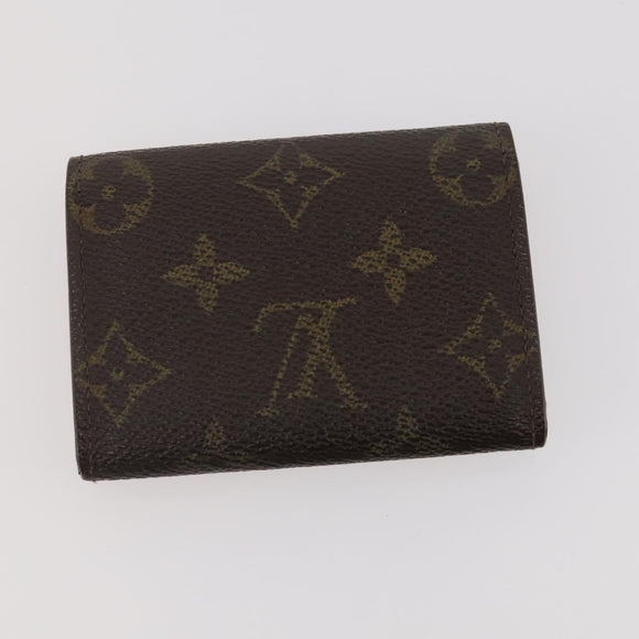 LOUIS VUITTON Monogram Epi Key Case 6 Set Black LV Auth BA12176