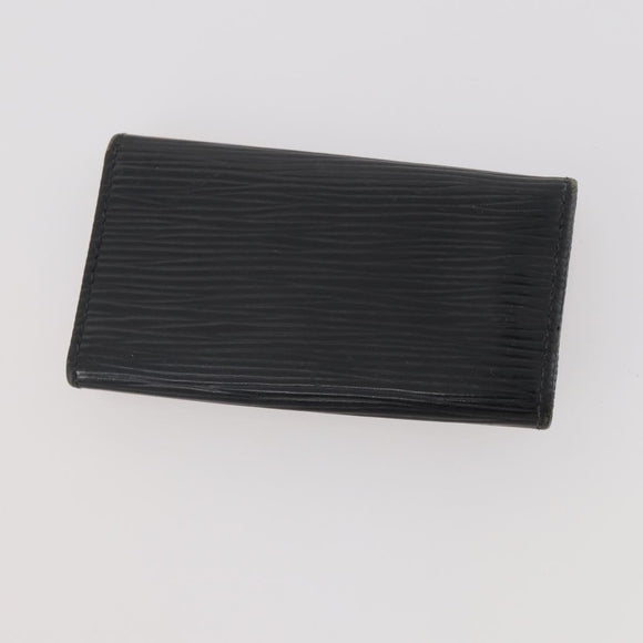LOUIS VUITTON Monogram Epi Key Case 6 Set Black LV Auth BA12176