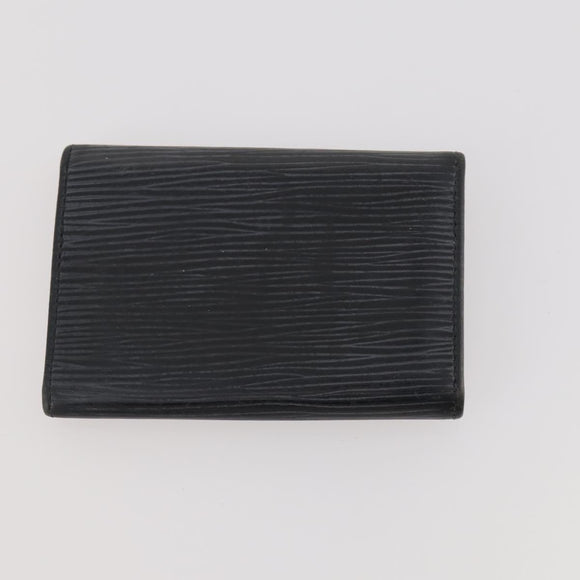 LOUIS VUITTON Monogram Epi Key Case 6 Set Black LV Auth BA12176
