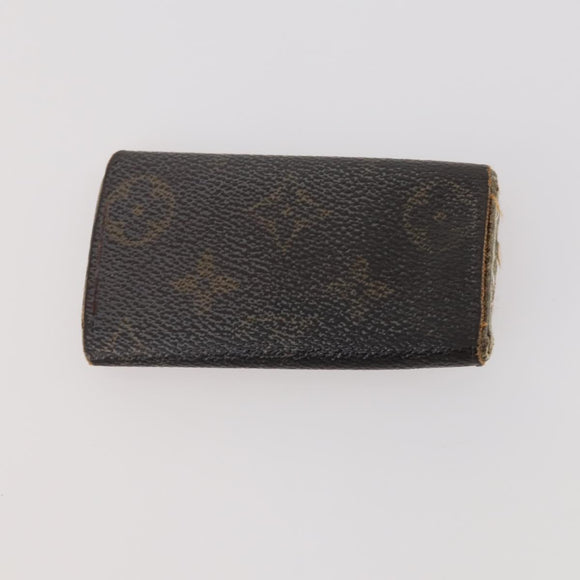 LOUIS VUITTON Monogram Epi Key Case 6 Set Black LV Auth BA12176