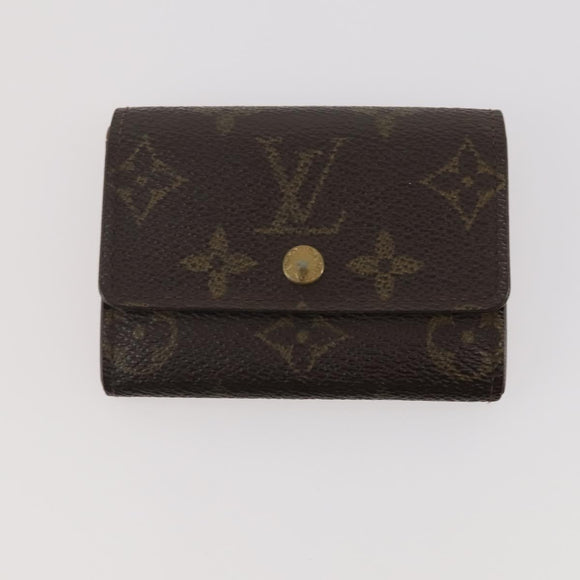 LOUIS VUITTON Monogram Epi Key Case 6 Set Black LV Auth BA12176