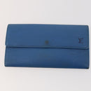 LOUIS VUITTON Monogram Vernis Azur Epi Wallet 4 Set Blue LV Auth BA12177-2