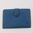 LOUIS VUITTON Monogram Vernis Azur Epi Wallet 4 Set Blue LV Auth BA12177-23