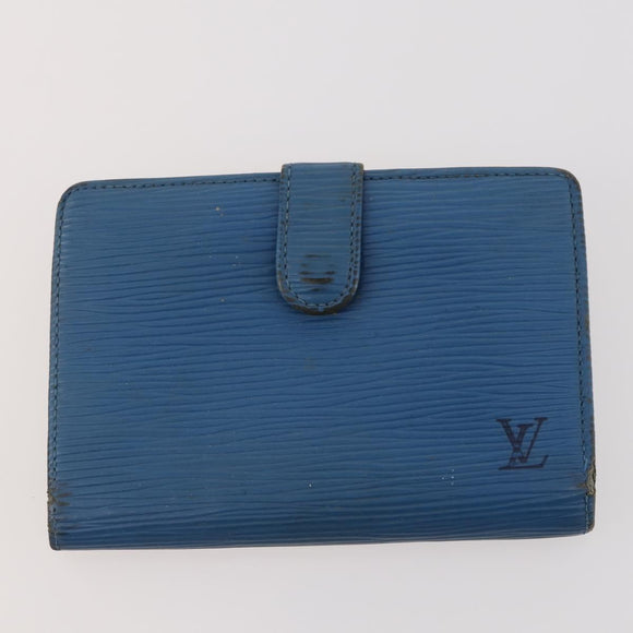 LOUIS VUITTON Monogram Vernis Azur Epi Wallet 4 Set Blue LV Auth BA12177