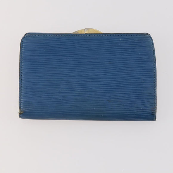 LOUIS VUITTON Monogram Vernis Azur Epi Wallet 4 Set Blue LV Auth BA12177