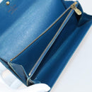 LOUIS VUITTON Monogram Vernis Azur Epi Wallet 4 Set Blue LV Auth BA12177-7