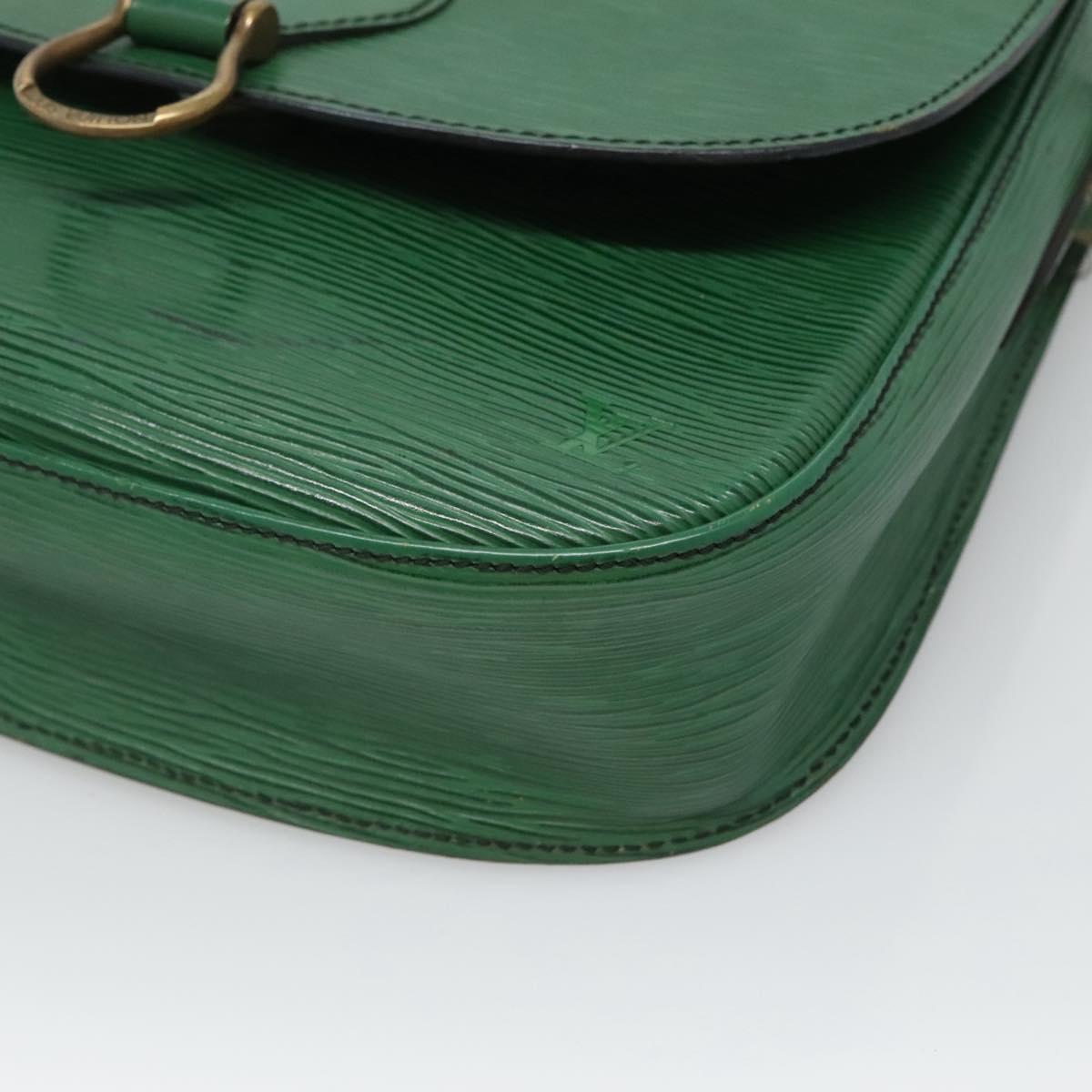 LOUIS VUITTON Epi Saint Cloud GM Shoulder Bag Green M52194 LV Auth BA1