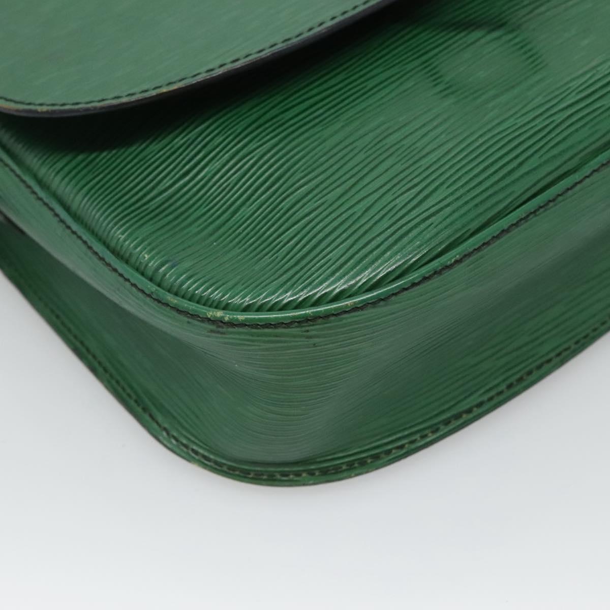 LOUIS VUITTON Epi Saint Cloud GM Shoulder Bag Green M52194 LV Auth BA1218
