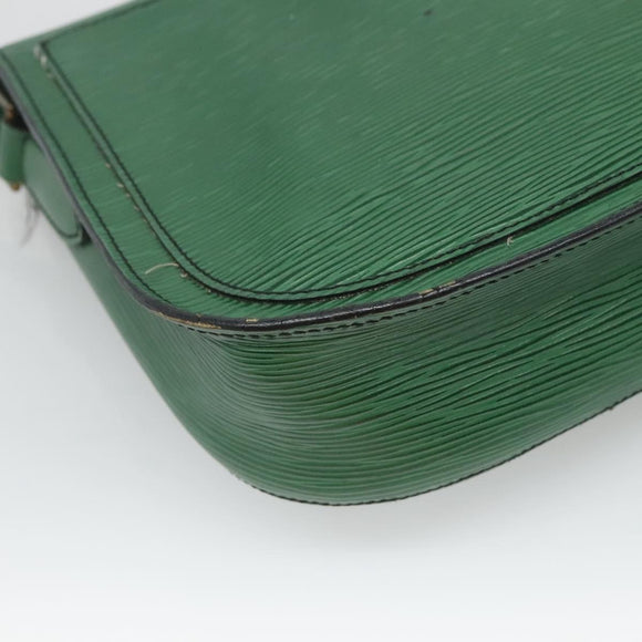LOUIS VUITTON Epi Saint Cloud GM Shoulder Bag Green M52194 LV Auth BA1218