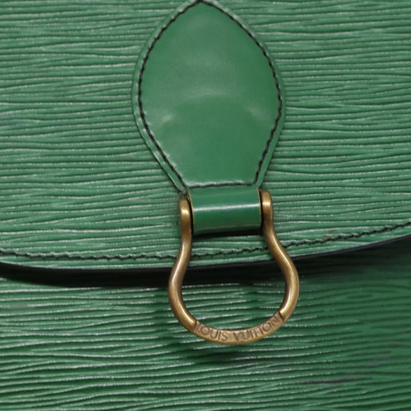 LOUIS VUITTON Epi Saint Cloud GM Shoulder Bag Green M52194 LV Auth BA1218