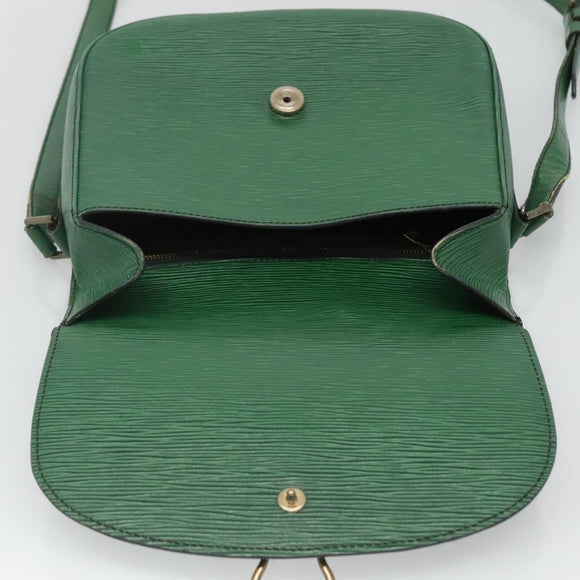 LOUIS VUITTON Epi Saint Cloud GM Shoulder Bag Green M52194 LV Auth BA1218