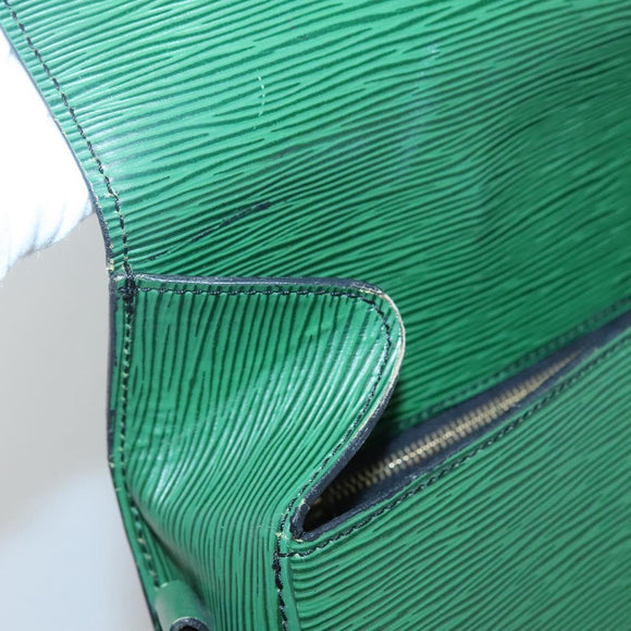 LOUIS VUITTON Epi Saint Cloud GM Shoulder Bag Green M52194 LV Auth BA1218