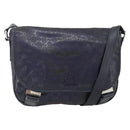 GUCCI GG Implementation Shoulder Bag PVC Purple Silver 201732 Auth BA12180-1