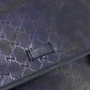 GUCCI GG Implementation Shoulder Bag PVC Purple Silver 201732 Auth BA12180-14