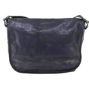GUCCI GG Implementation Shoulder Bag PVC Purple Silver 201732 Auth BA12180-3