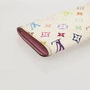 LOUIS VUITTON Monogram Multicolor Multicles 4 Key Case White M93731 Auth BA12181-16