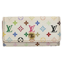LOUIS VUITTON Monogram Multicolor Multicles 4 Key Case White M93731 Auth BA12181-13