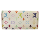 LOUIS VUITTON Monogram Multicolor Multicles 4 Key Case White M93731 Auth BA12181-2