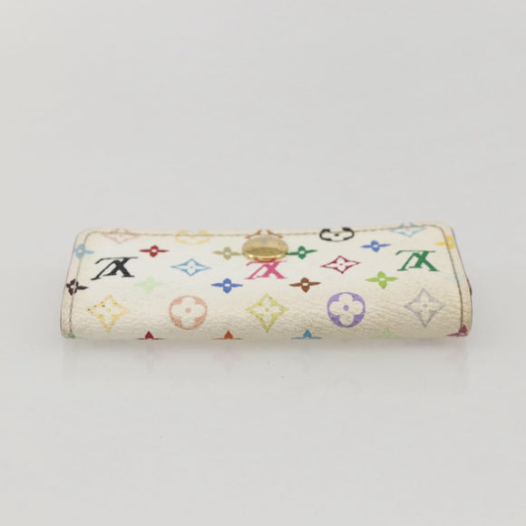 LOUIS VUITTON Monogram Multicolor Multicles 4 Key Case White M93731 Auth BA12181