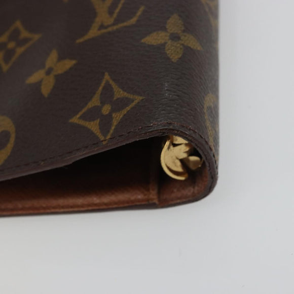 LOUIS VUITTON Monogram Agenda MM Day Planner Cover R20105 LV Auth BA12183A
