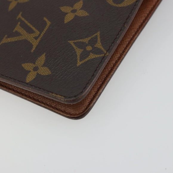 LOUIS VUITTON Monogram Agenda MM Day Planner Cover R20105 LV Auth BA12183A