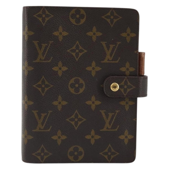 LOUIS VUITTON Monogram Agenda MM Day Planner Cover R20105 LV Auth BA12183A
