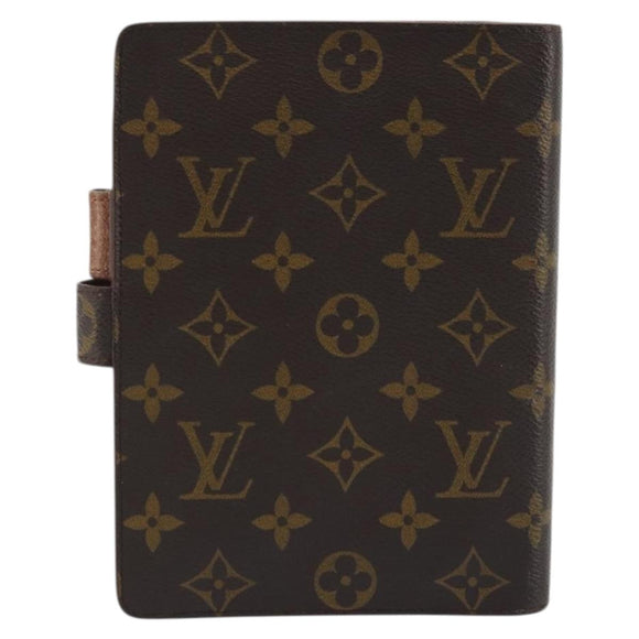 LOUIS VUITTON Monogram Agenda MM Day Planner Cover R20105 LV Auth BA12183A